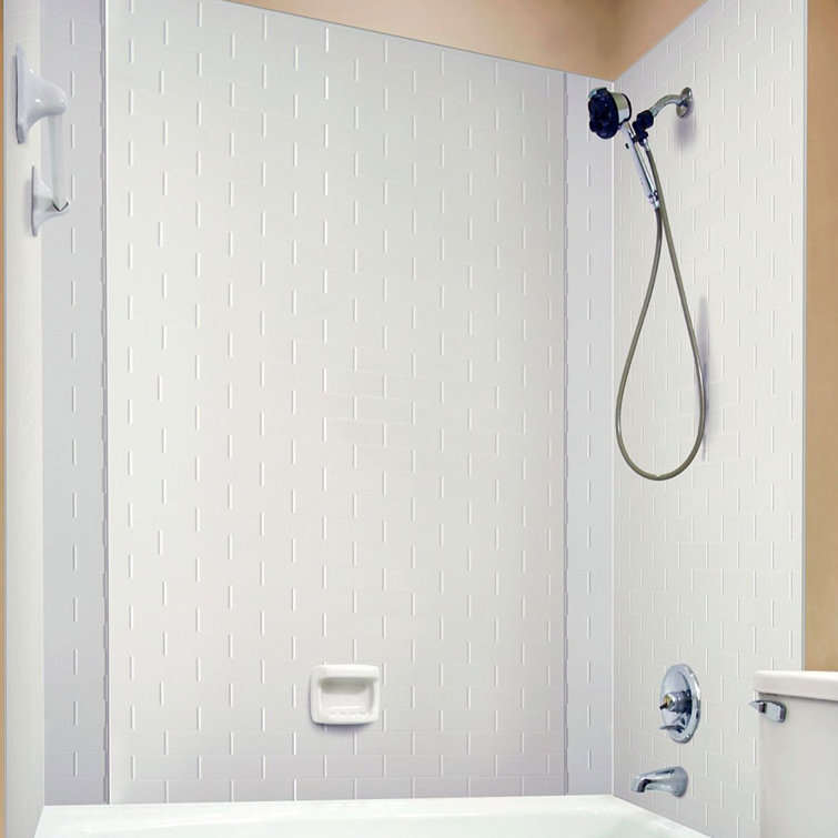FromPlainToBeautifulInHours Subway Tile Mirroflex Tub and Shower